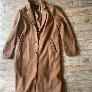 Tan forever 21 trench coat 
Size: L/XL